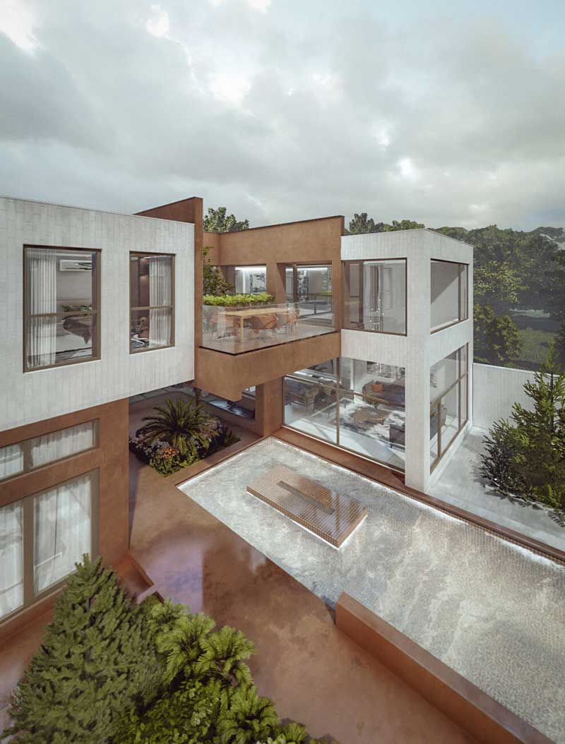 A villa around a gazebo, slide no. 0